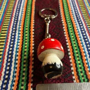 Handmade Mushroom Keychain